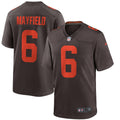 Men s Nike Baker Mayfield Brown Cleveland Browns Alternate Game Jersey