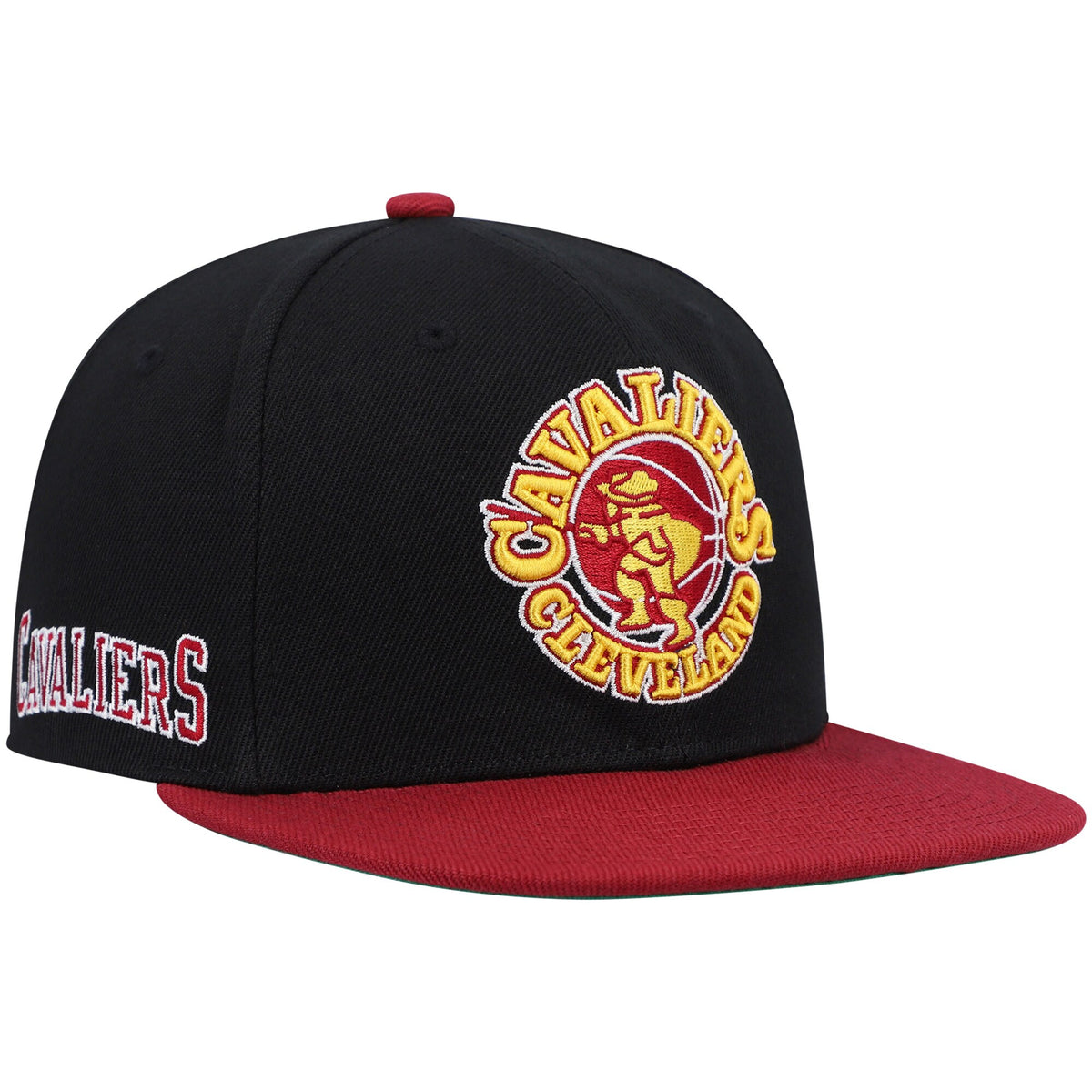 Cleveland Cavaliers Mitchell & Ness Hardwood Classics Snapback Hat - Black/Wine