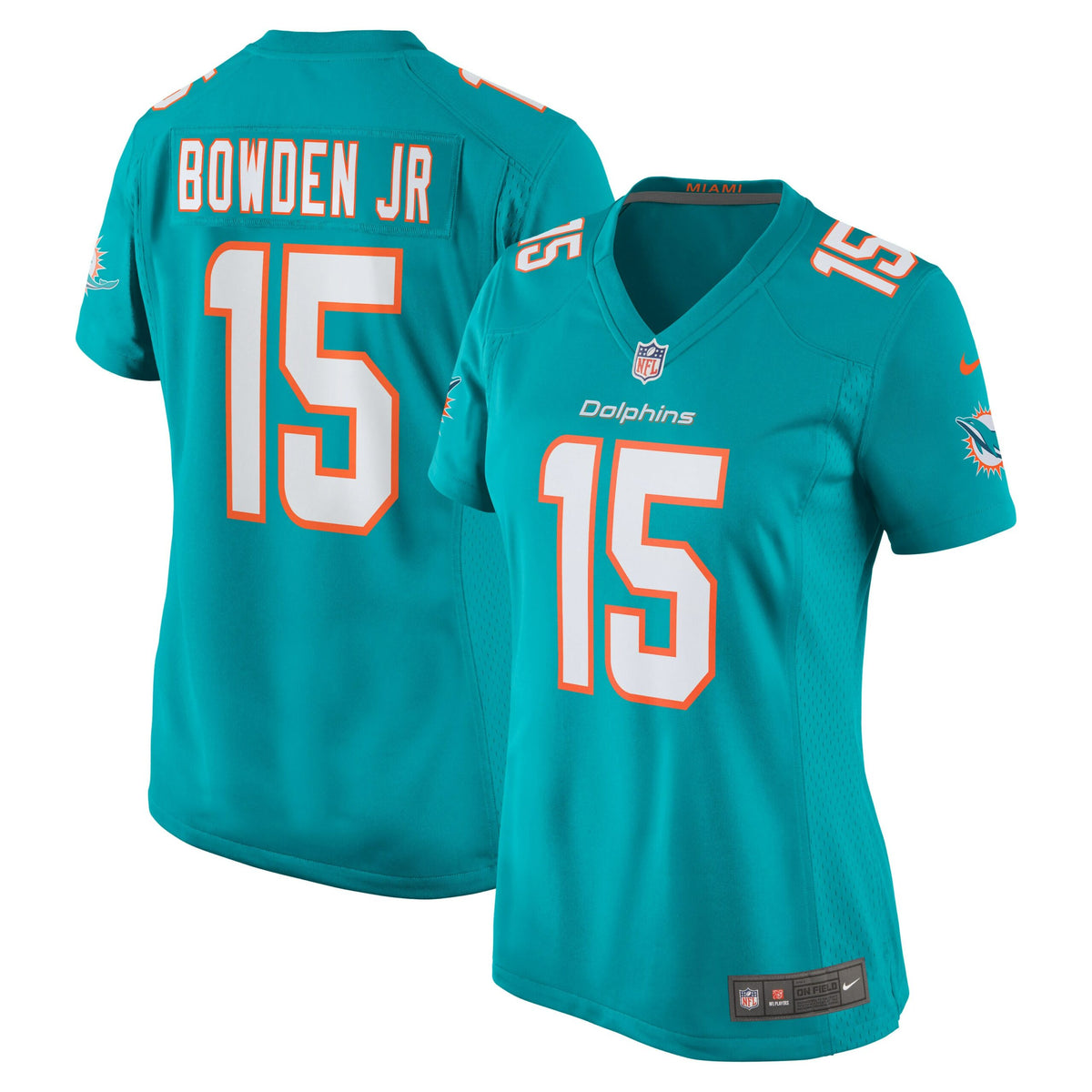 Lynn Bowden Jr. Miami Dolphins Nike Women s Team Game Jersey   Aqua