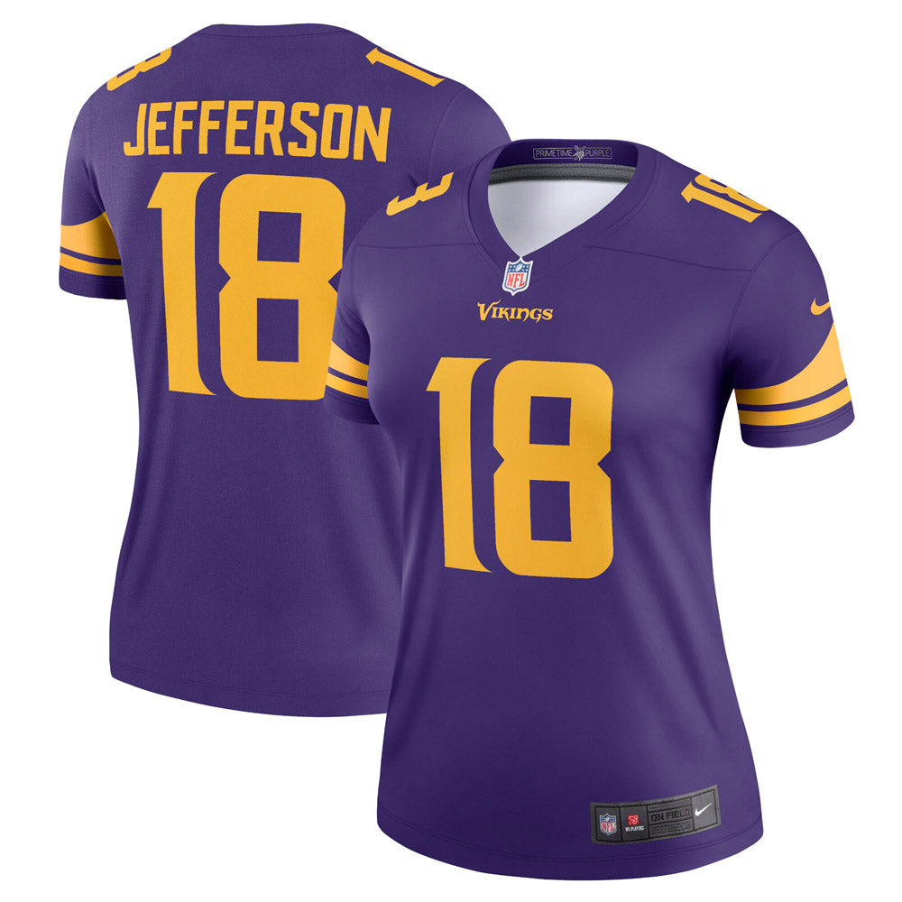 Women s Minnesota Vikings Justin Jefferson Alternate Legend Jersey Purple