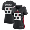 Women s Nike Black Nate Landman Atlanta Falcons Game Player Jersey