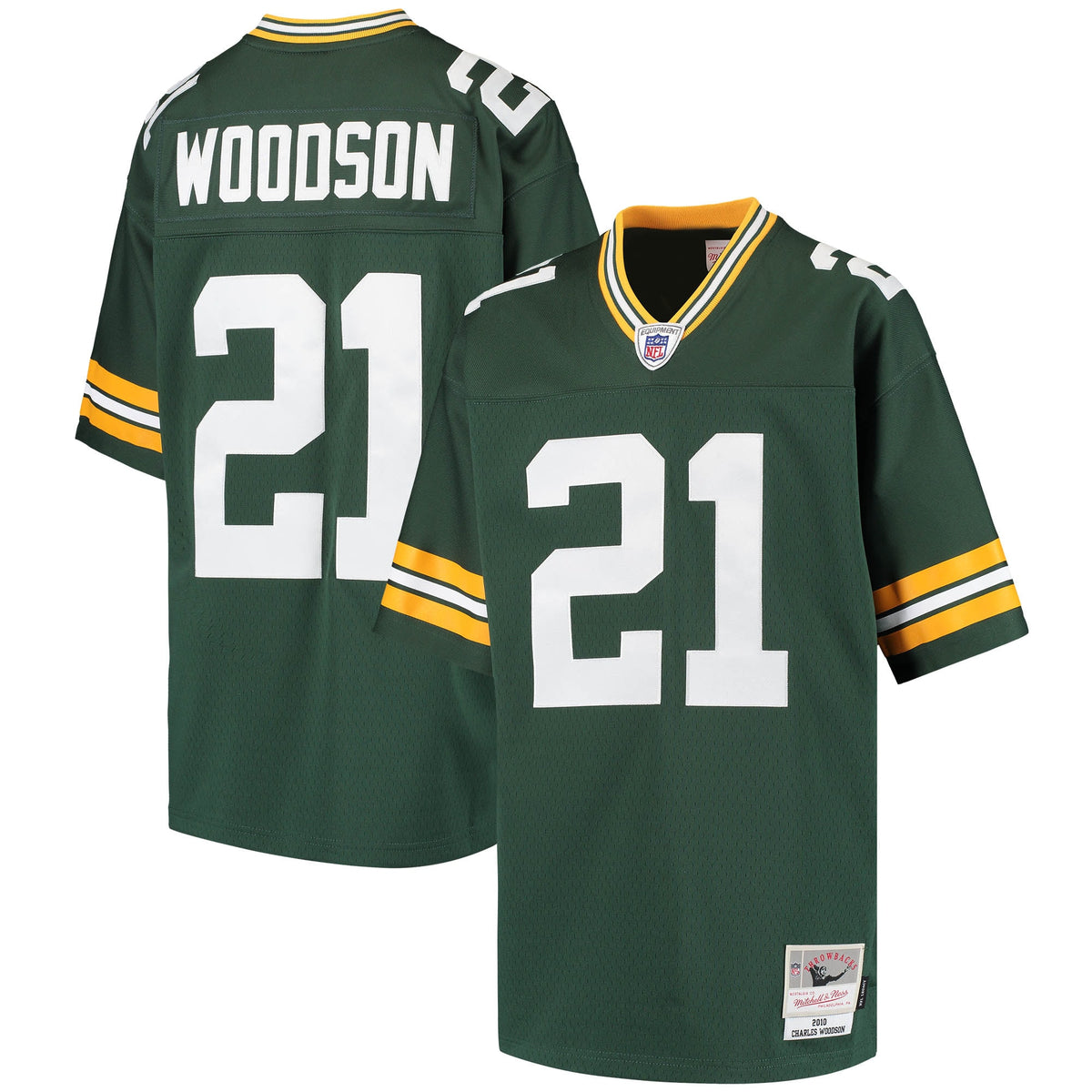 Charles Woodson Green Bay Packers Mitchell   Ness Youth Retired Player Legacy Jersey   Green