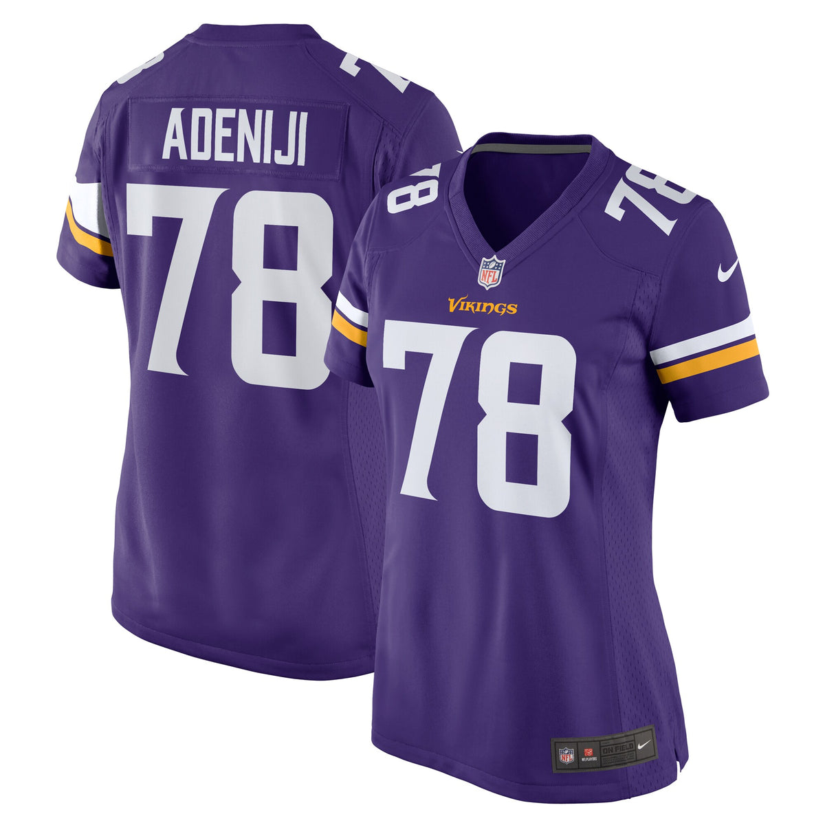 Hakeem Adeniji Minnesota Vikings Nike Women s Team Game Jersey    Purple