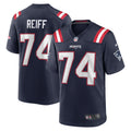 Men s Nike Riley Reiff Navy New England Patriots Game Jersey