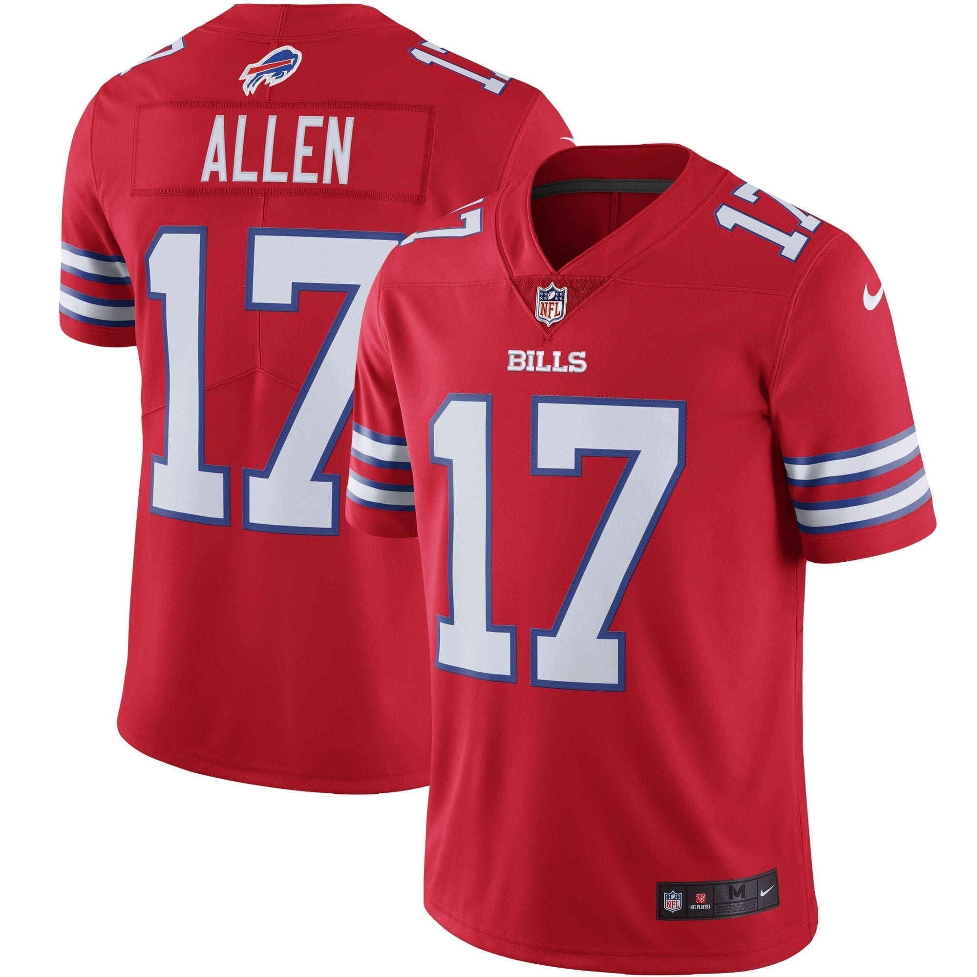Men s Nike Josh Allen Red Buffalo Bills Color Rush Vapor Limited Jersey