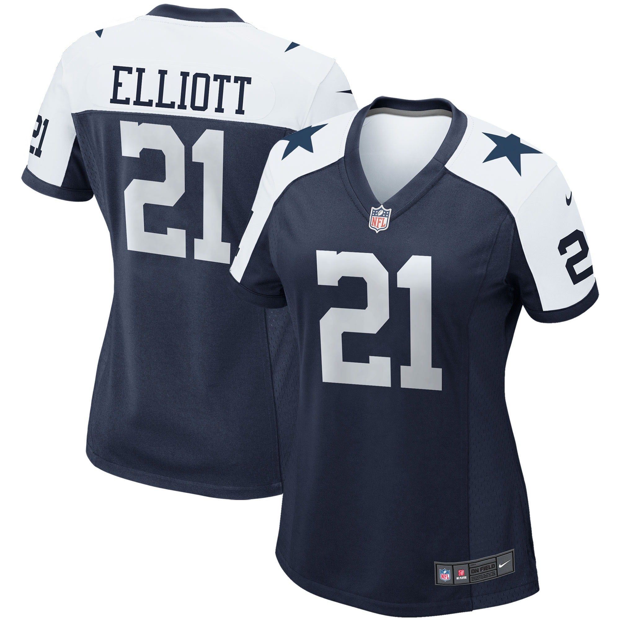 Ezekiel Elliott Dallas Cowboys Nike Women s Alternate Game Team Jersey   Navy