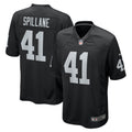 Robert Spillane Las Vegas Raiders Nike Game Player Jersey   Black