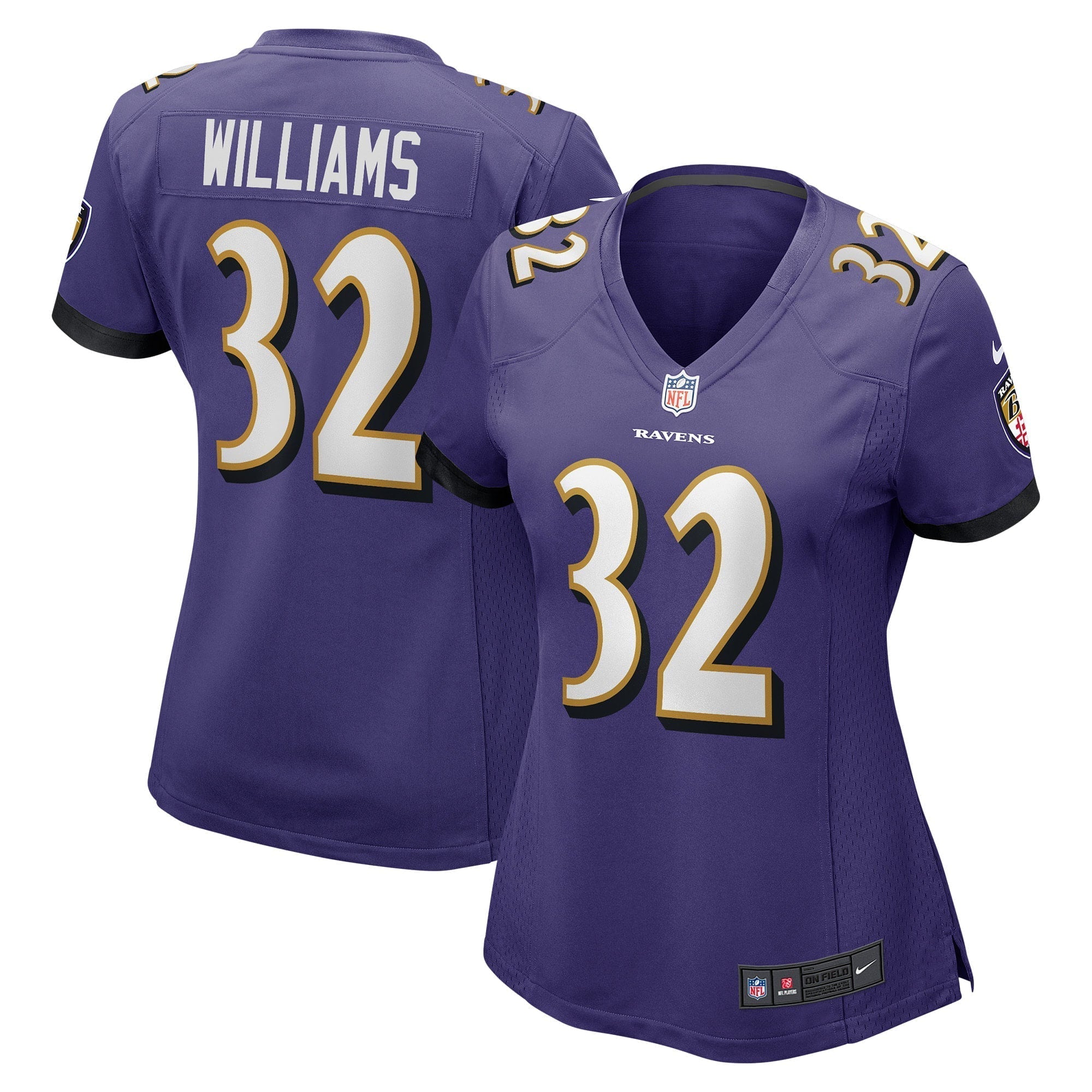 Women s Nike Marcus Williams Purple Baltimore Ravens Game Jersey