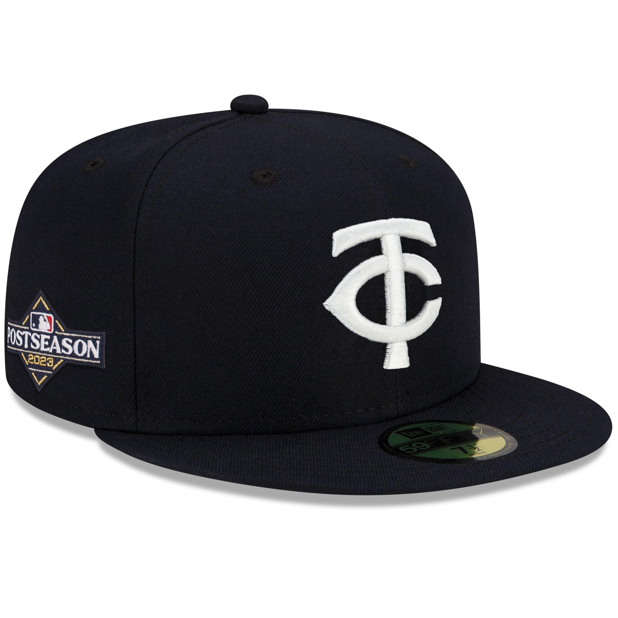 Minnesota Twins New Era 2023 Postseason Side Patch 59FIFTY Fitted Hat Navy