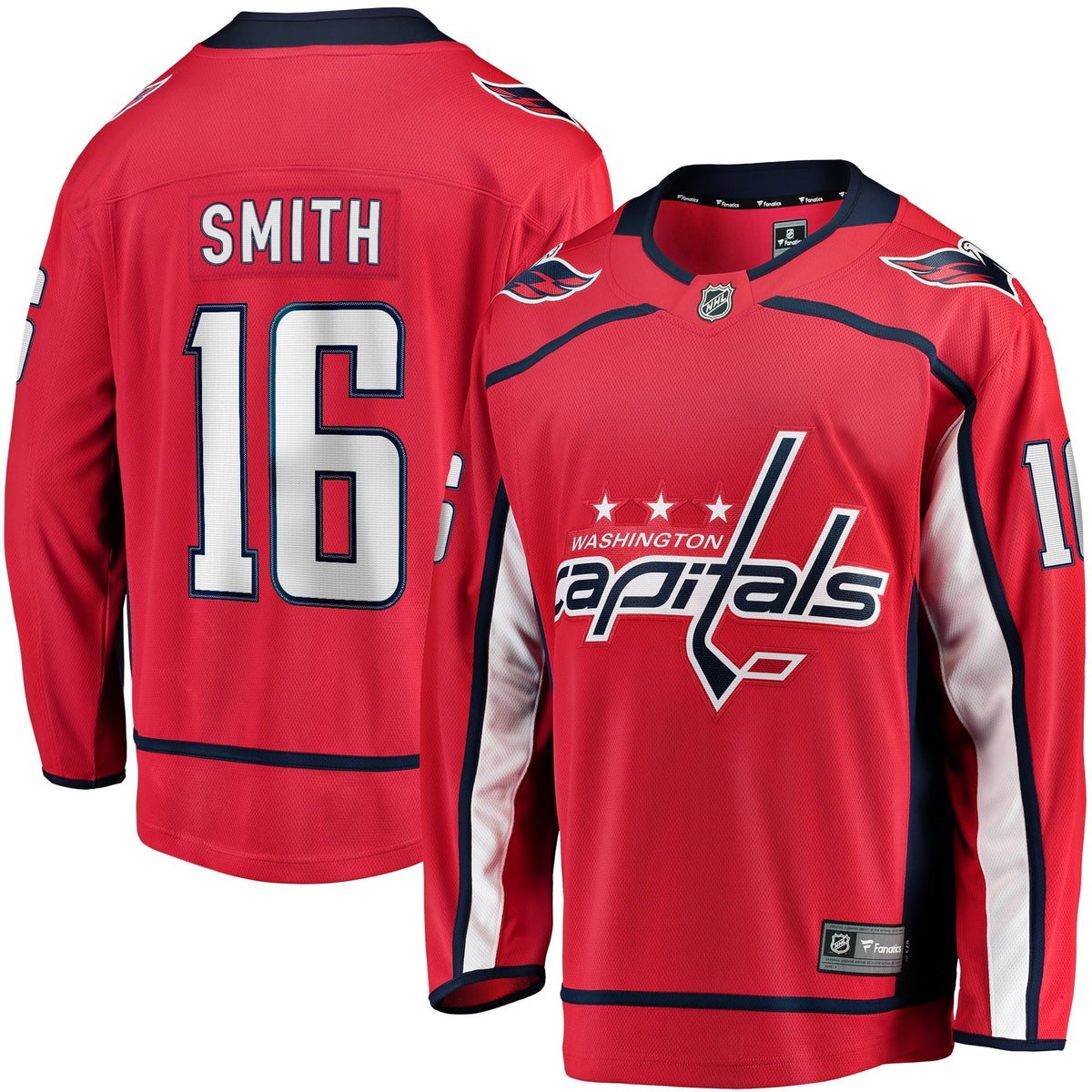Men's Fanatics Branded Craig Smith Red Washington Capitals Home Breakaway Jersey
