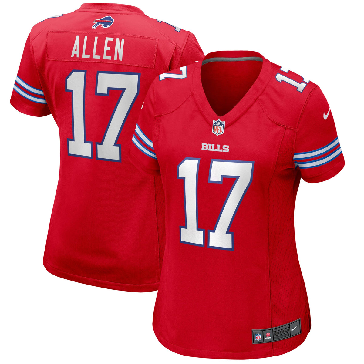 Josh Allen Buffalo Bills Nike Women s Alternate Game Player Jersey   Red