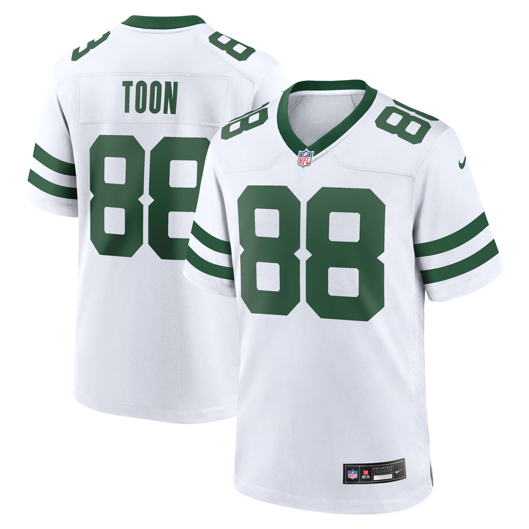 Men s Nike Al Toon White New York Jets Legacy Retired Player Game Jersey