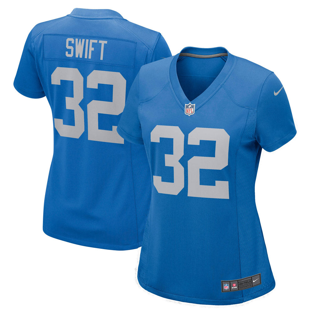 Women s Detroit Lions D Andre Swift Game Player Jersey Blue