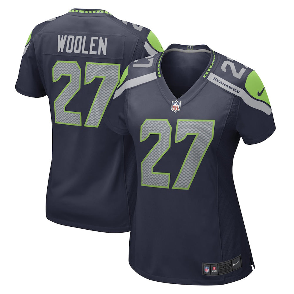 Women s Seattle Seahawks Tariq Woolen Game Jersey Navy