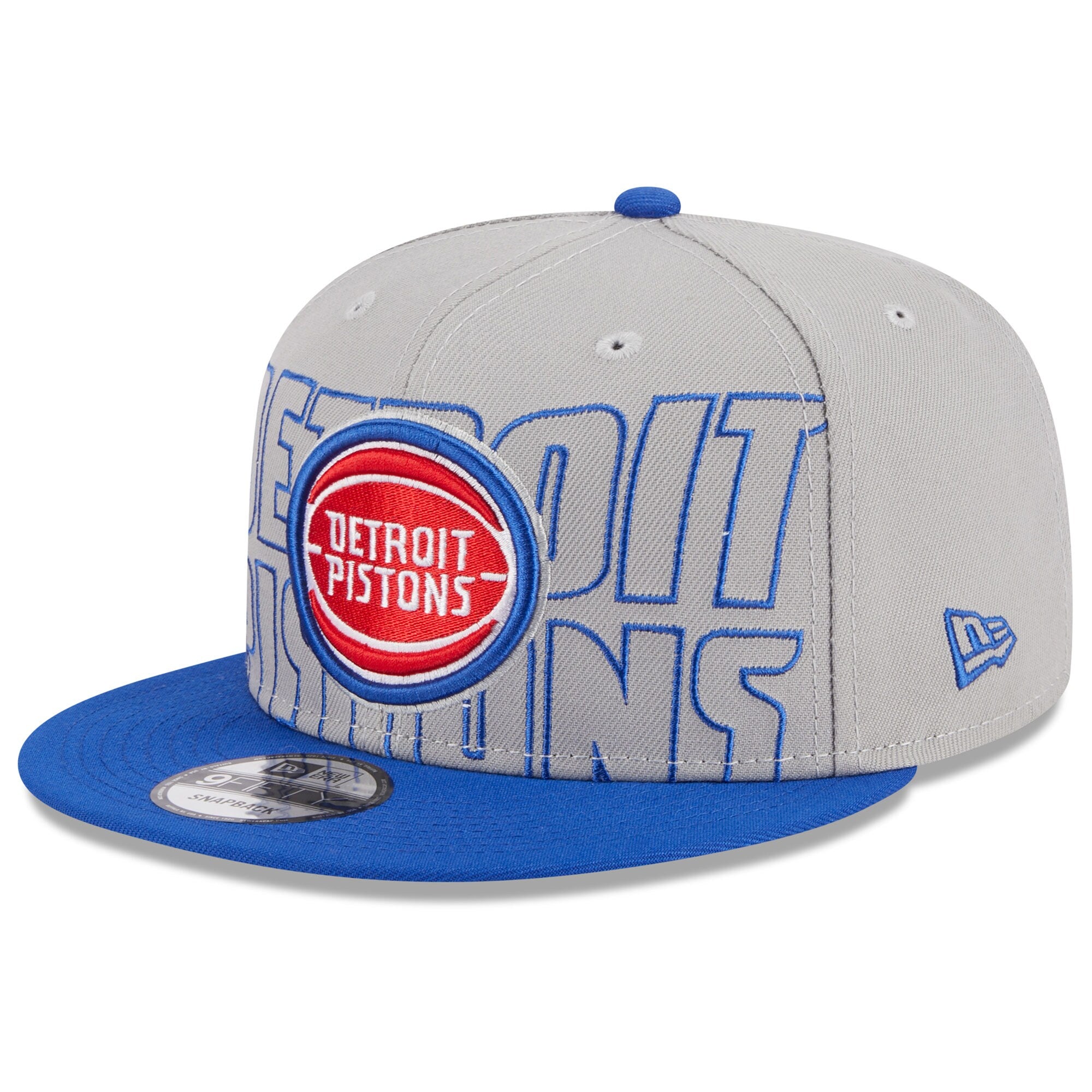 Detroit Pistons New Era 2023 NBA Draft Two-Tone 9FIFTY Snapback Hat - Gray/Blue