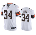 Men s Cleveland Browns  Jerome Ford White Vapor Limited Stitched Jerseys