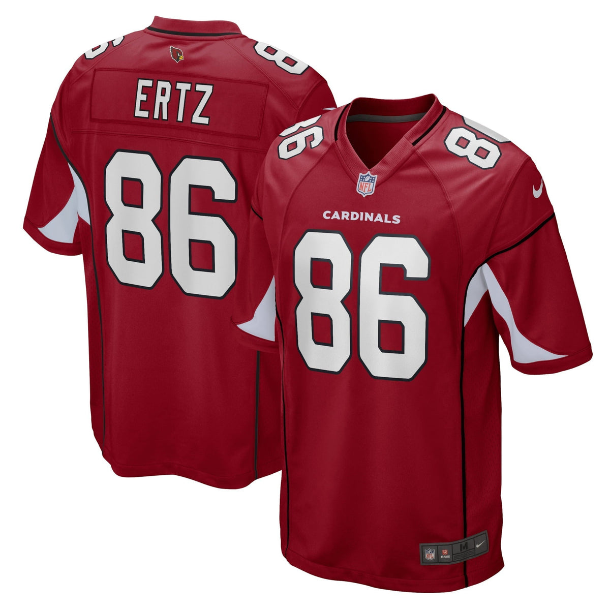 Men s Nike Zach Ertz Cardinal Arizona Cardinals Player Game Jersey