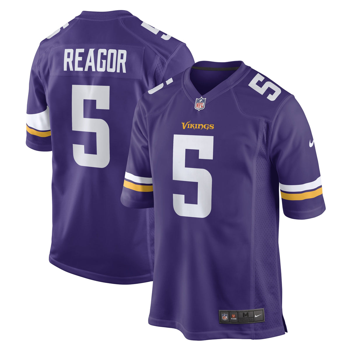 Jalen Reagor Minnesota Vikings Nike Game Player Jersey   Purple