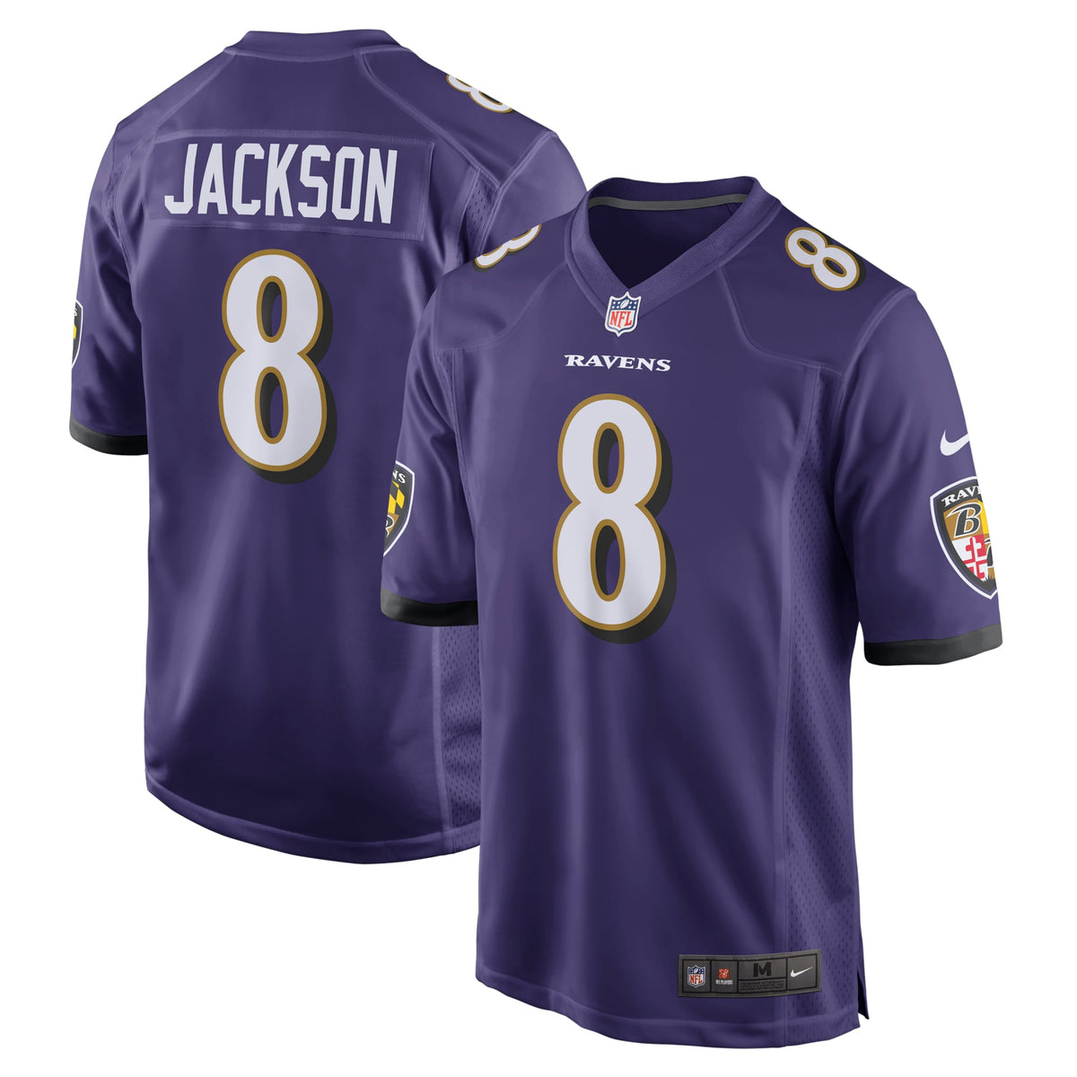 Lamar Jackson Baltimore Ravens Nike Game Jersey   Purple
