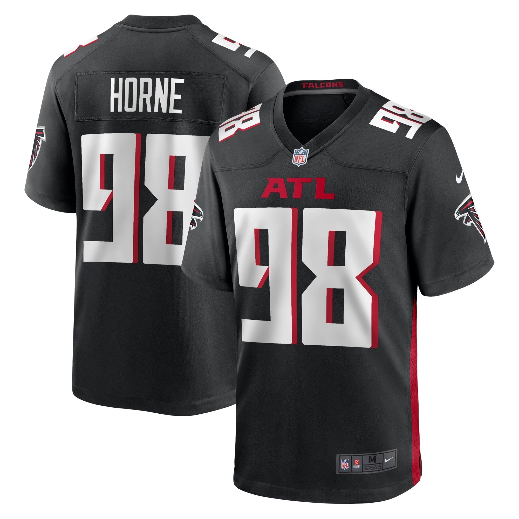 Men s Nike Timmy Horne Black Atlanta Falcons Game Player Jersey