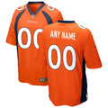 Denver Broncos Nike Custom Game Jersey   Orange