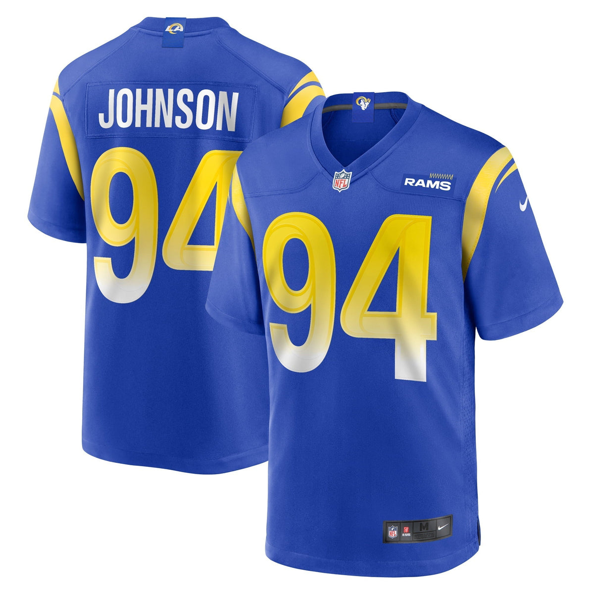 Men s Nike Desjuan Johnson Royal Los Angeles Rams Home Game Jersey