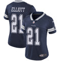 Women s Dallas Cowboys Ezekiel Elliott Limited Player Jersey Navy Blue
