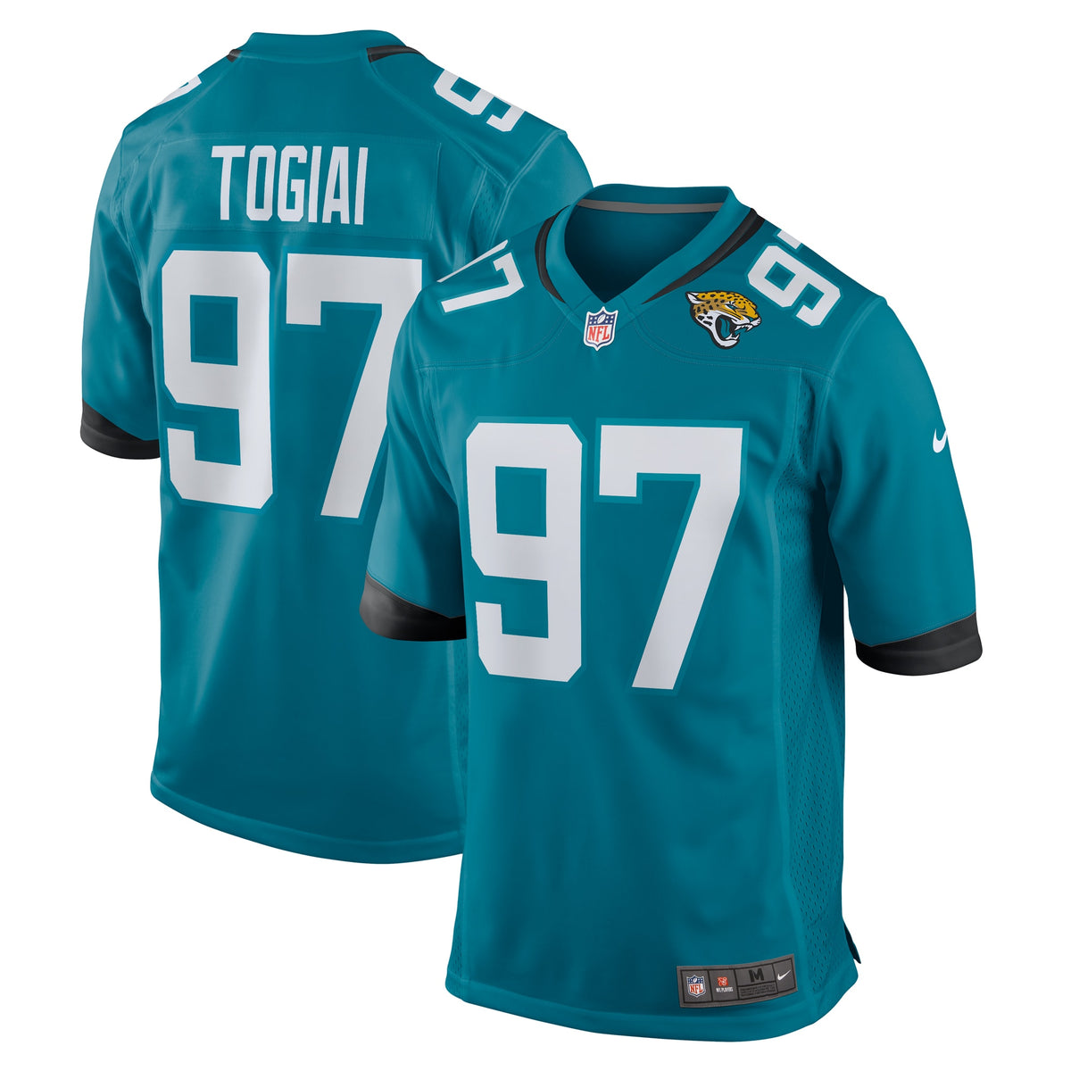 Tommy Togiai Jacksonville Jaguars Nike Team Game Jersey    Teal