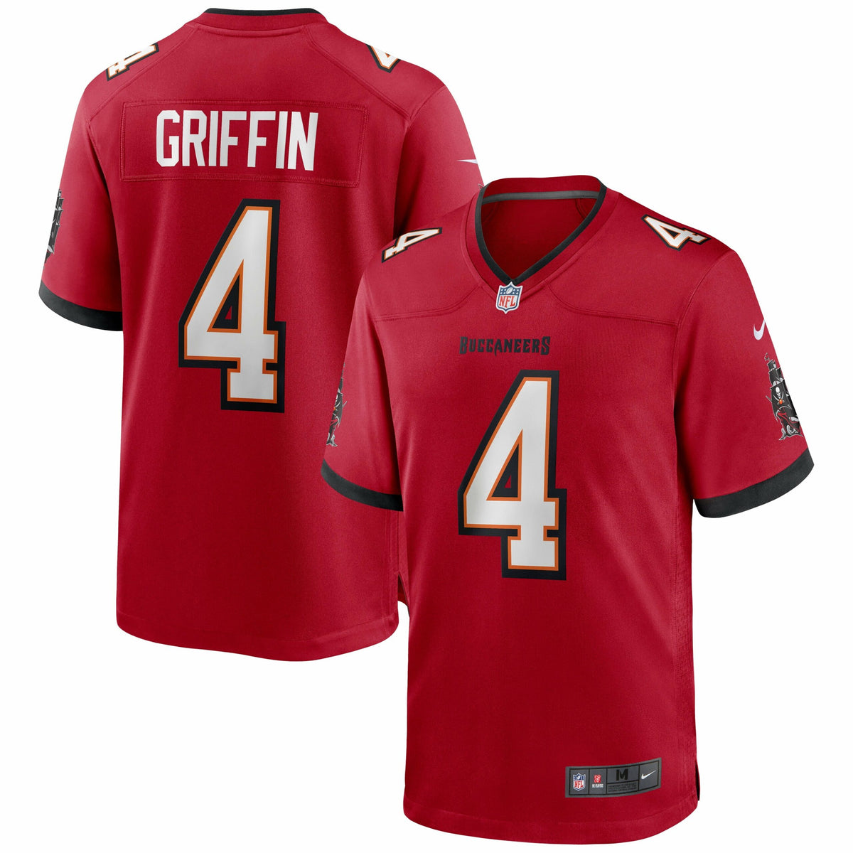 Men s Nike Ryan Griffin Red Tampa Bay Buccaneers Game Jersey