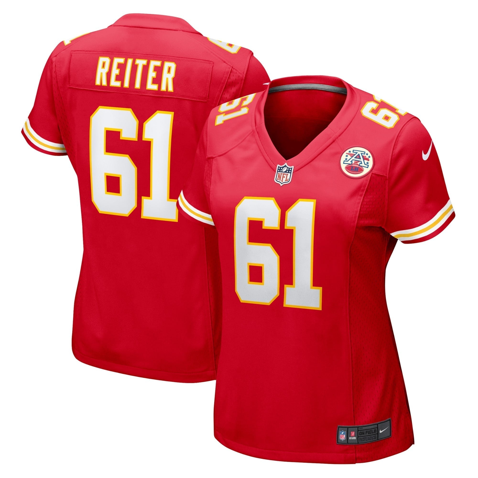 Women s Nike Austin Reiter Red Kansas City Chiefs Game Player Jersey
