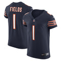 Men s Nike Justin Fields Navy Chicago Bears Vapor Elite Jersey