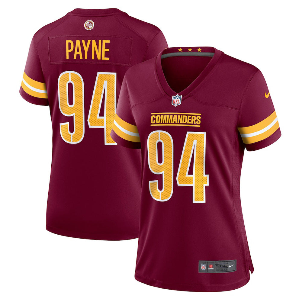 Women s Washington Commanders DaRon Payne Game Jersey   Burgundy