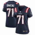 Women s Nike Mike Onwenu Navy New England Patriots Team Game Jersey