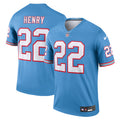 Derrick Henry Tennessee Titans Nike Oilers Throwback Legend Player Jersey   Light Blue
