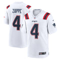 Men s Nike Bailey Zappe White New England Patriots Game Player Jersey