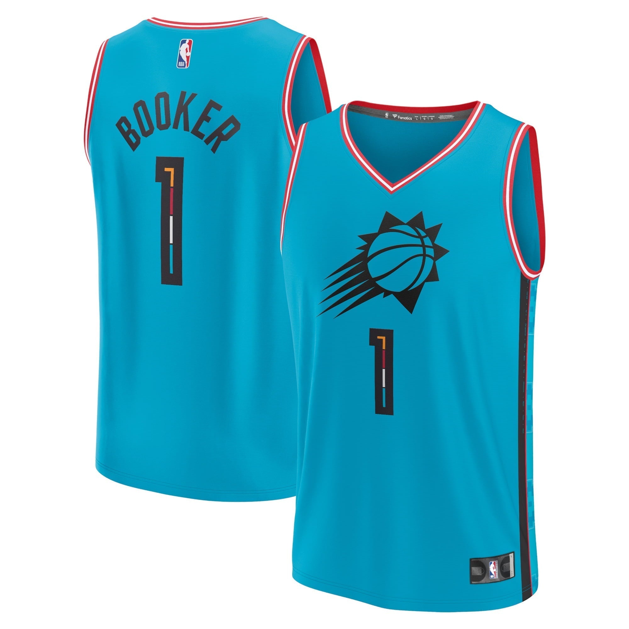 Youth Fanatics Branded Devin Booker Turquoise Phoenix Suns 2022/23 Fastbreak Jersey - City Edition
