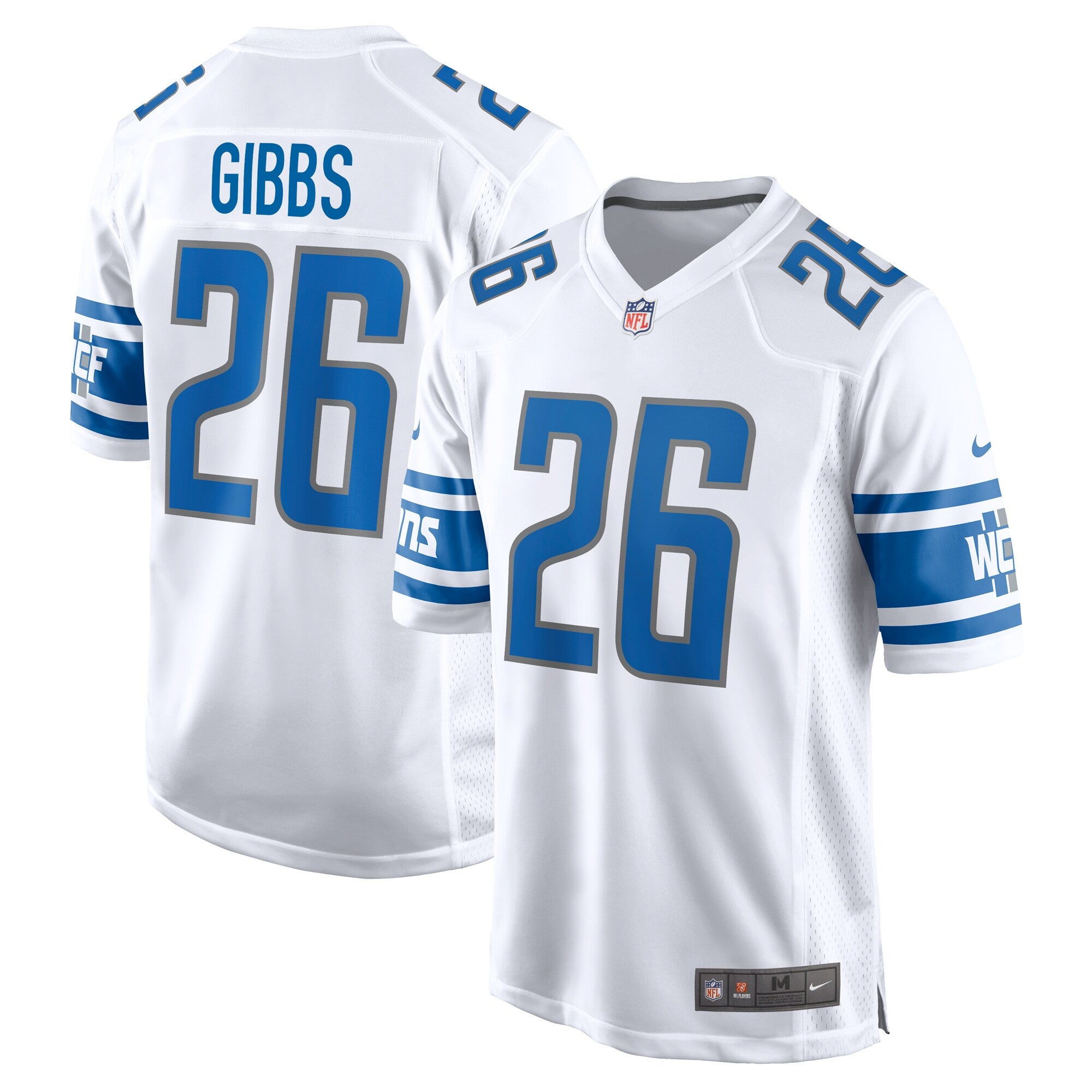Jahmyr Gibbs Detroit Lions Nike Game Jersey   White