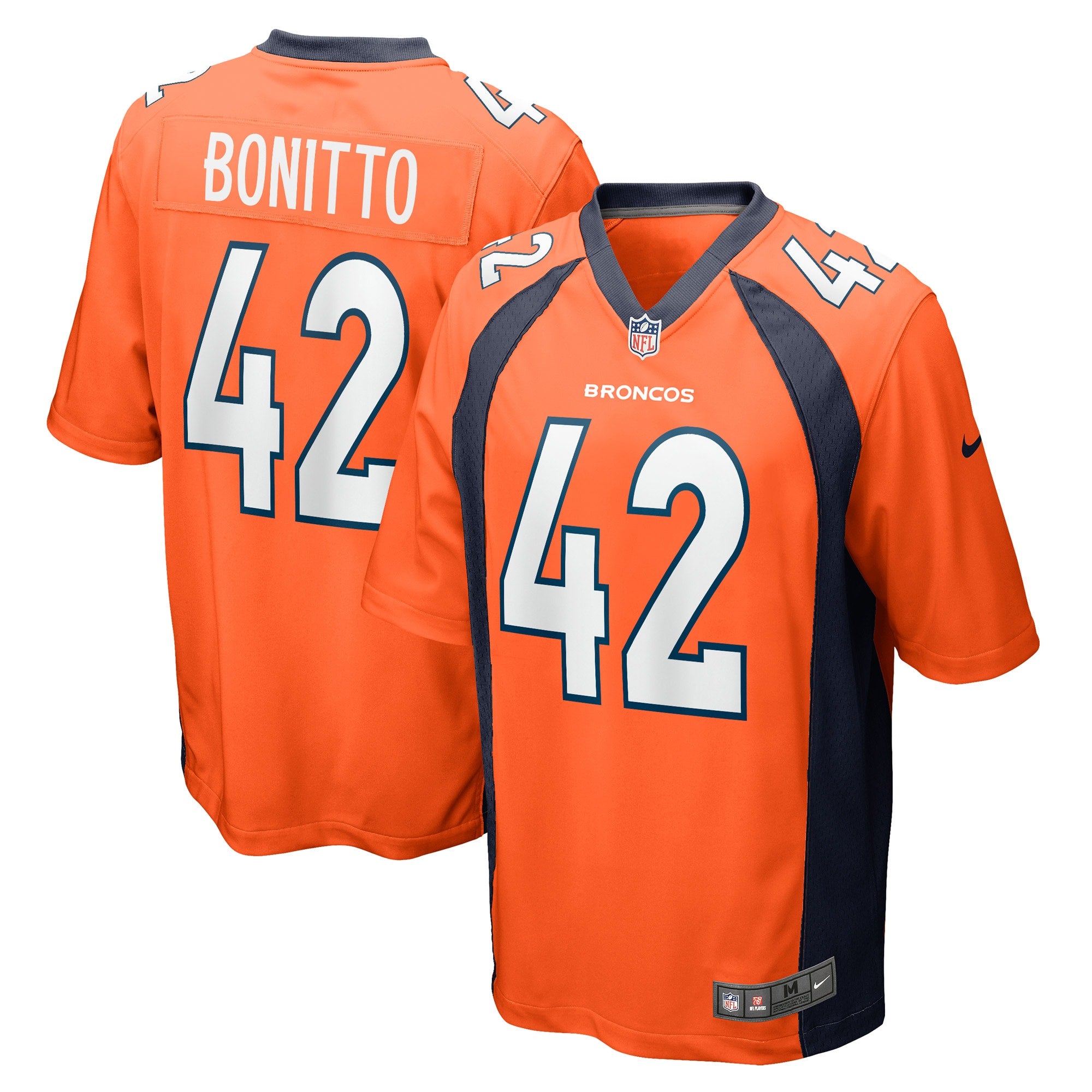Nik Bonitto Denver Broncos Nike Game Player Jersey   Orange