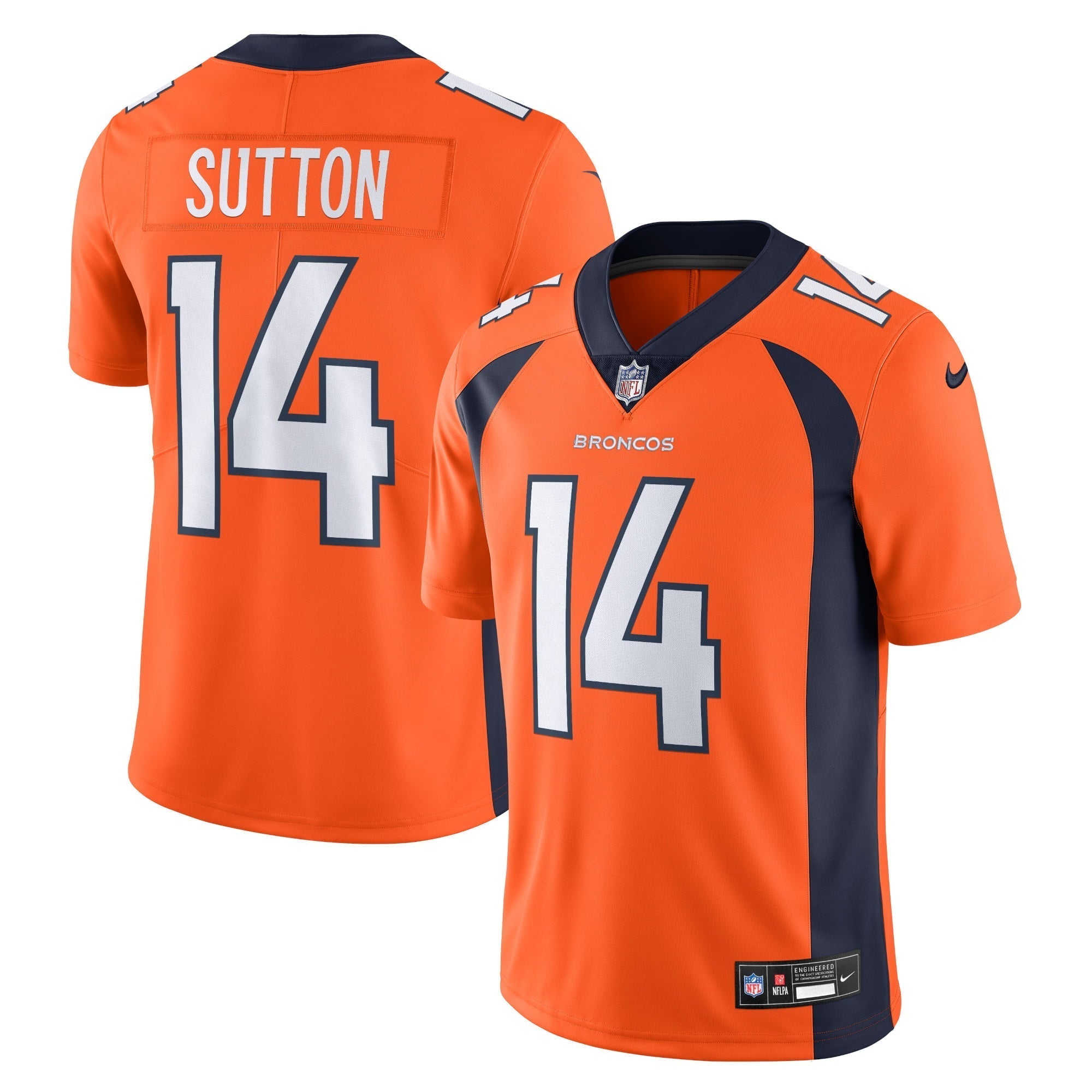 Men s Nike Courtland Sutton Orange Denver Broncos  Vapor Untouchable Limited Jersey