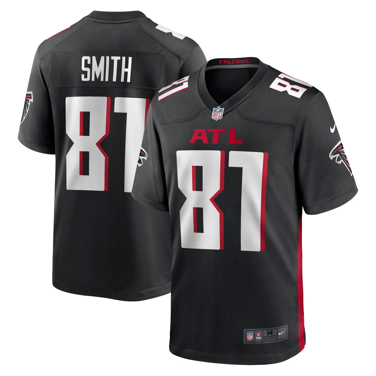 Jonnu Smith Atlanta Falcons Nike Game Player Jersey   Black