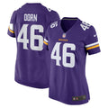 Women s Nike Myles Dorn Purple Minnesota Vikings Game Jersey