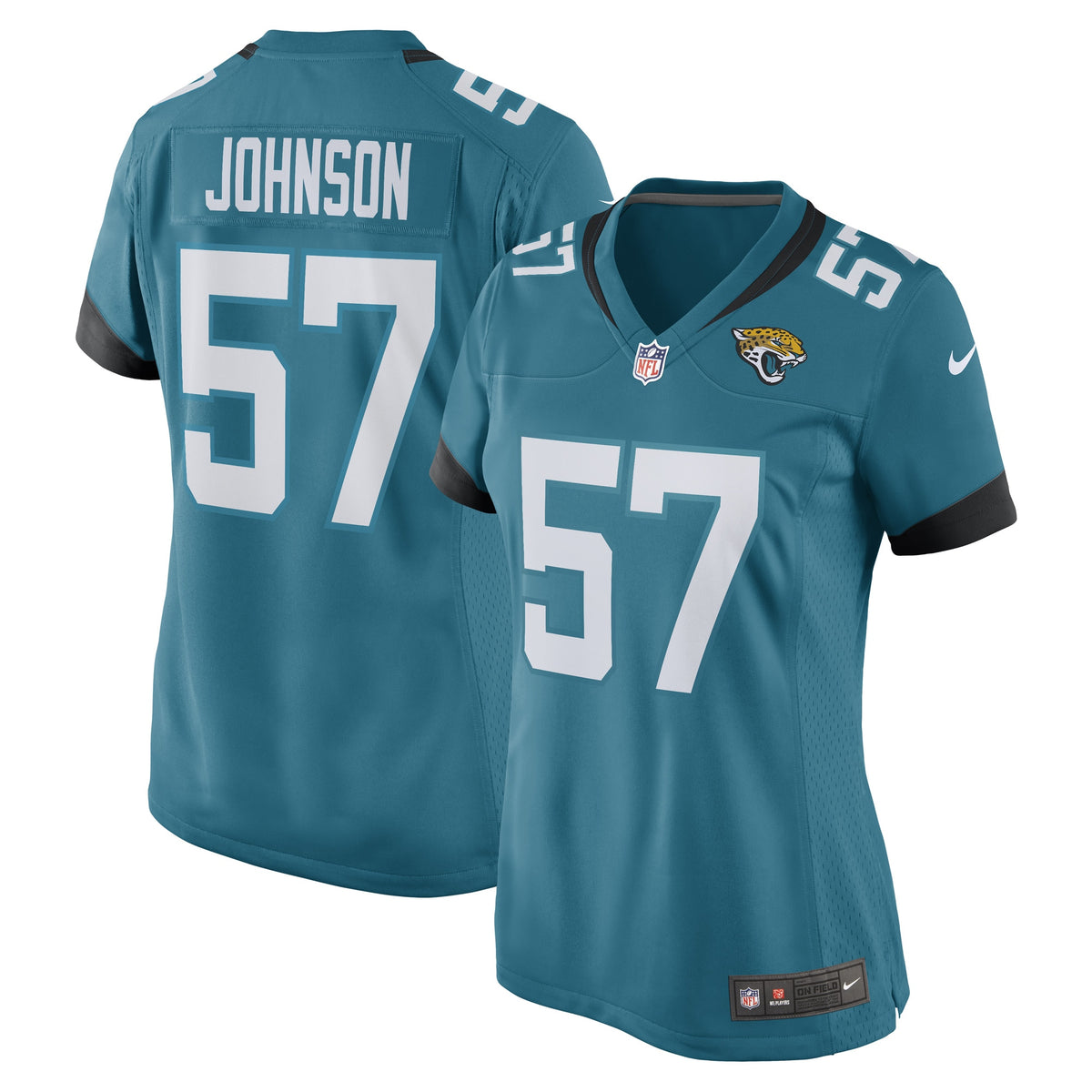 Caleb Johnson Jacksonville Jaguars Nike Women s Game Player Jersey   Teal