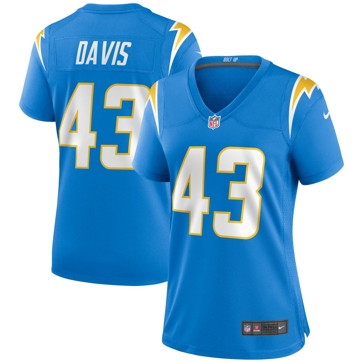 Michael Davis Los Angeles Chargers Nike Women s Game Jersey   Powder Blue