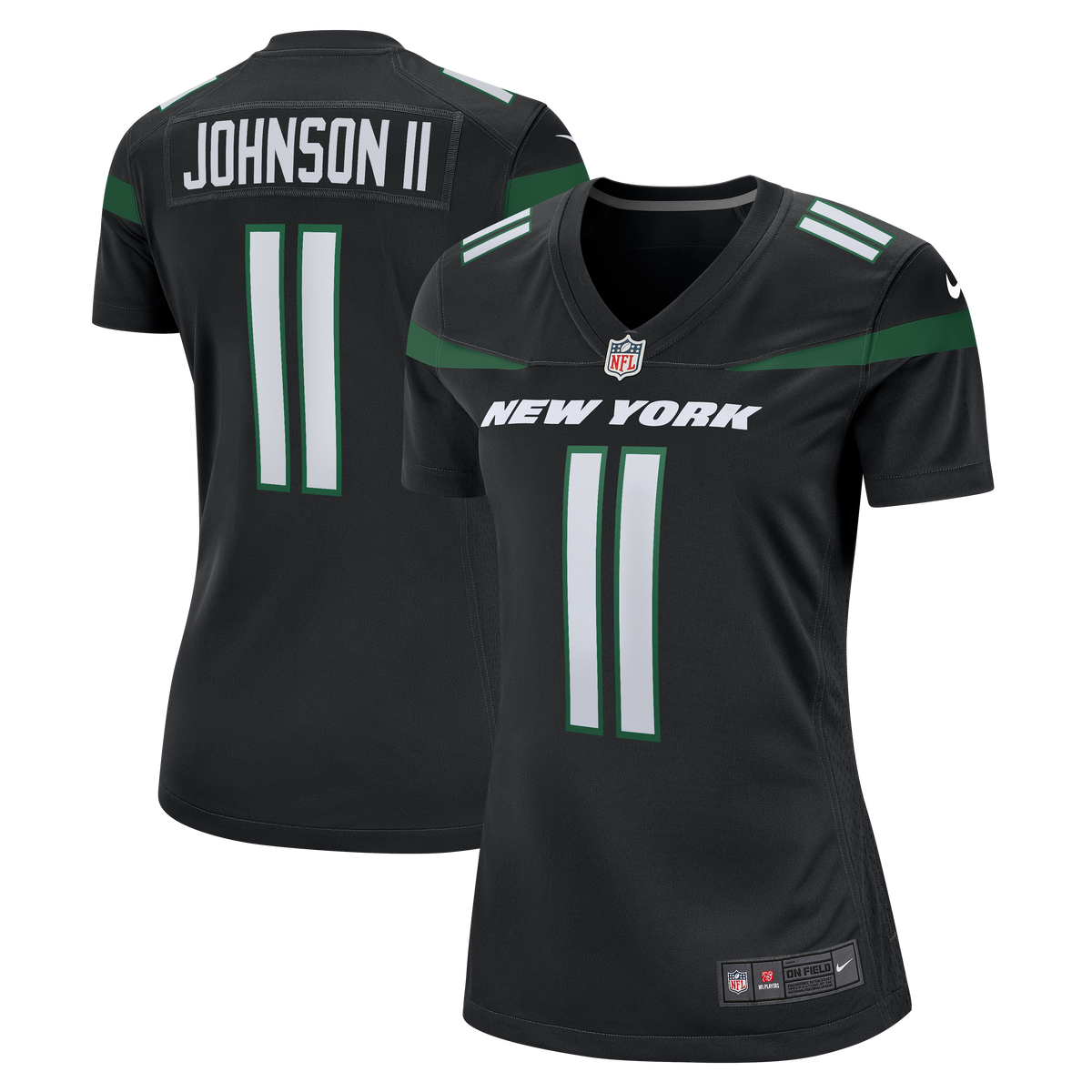 Jermaine Johnson II New York Jets Nike Women s Alternate Game Jersey   Stealth Black