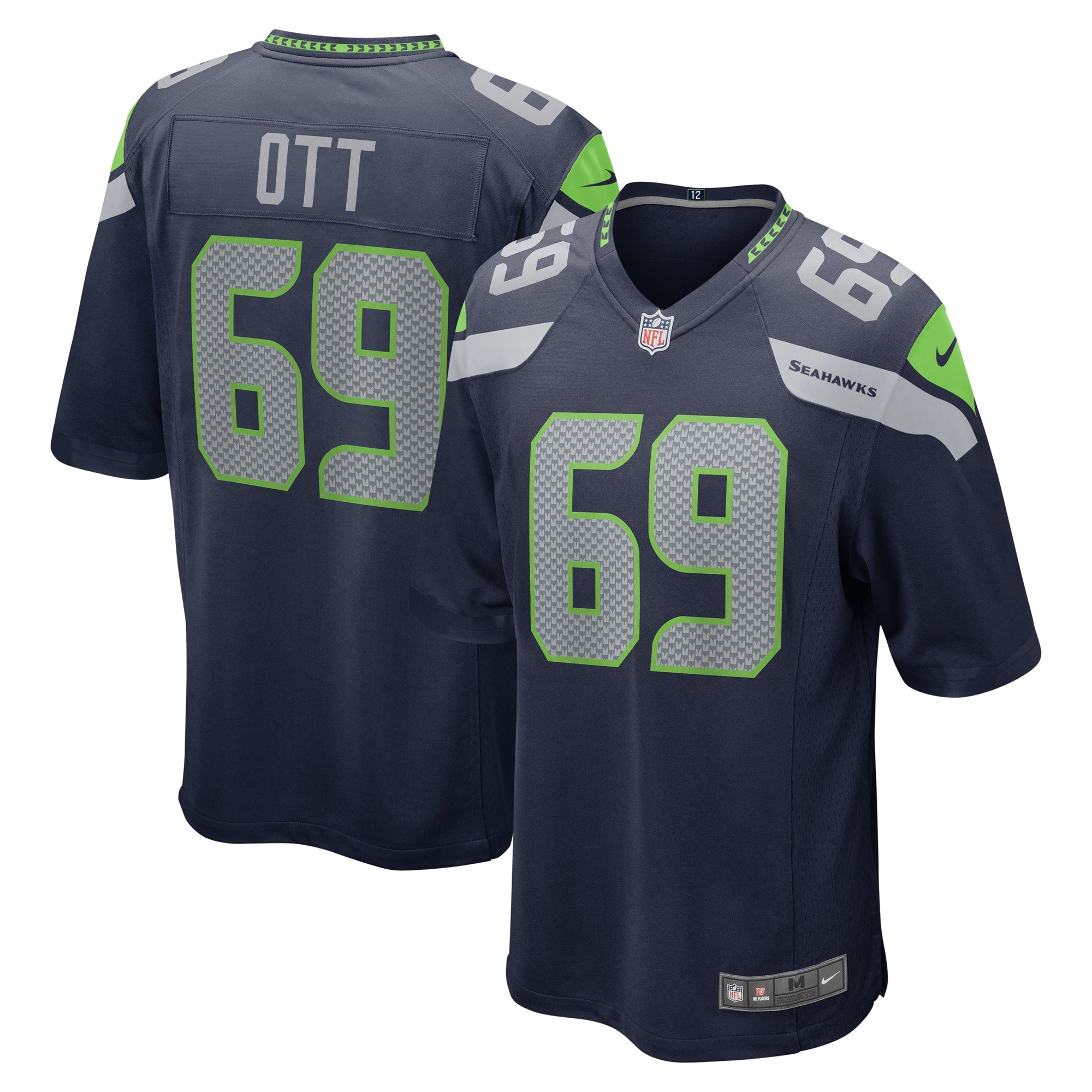 Tyler Ott Seattle Seahawks Nike Game Jersey College Navy