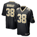 Smoke Monday New Orleans Saints Nike Game Player Jersey   Black