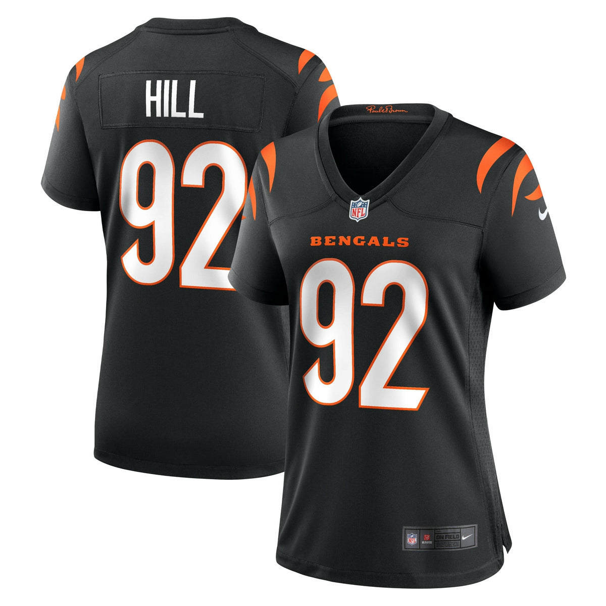 Women s Nike B.J. Hill Black Cincinnati Bengals Game Jersey