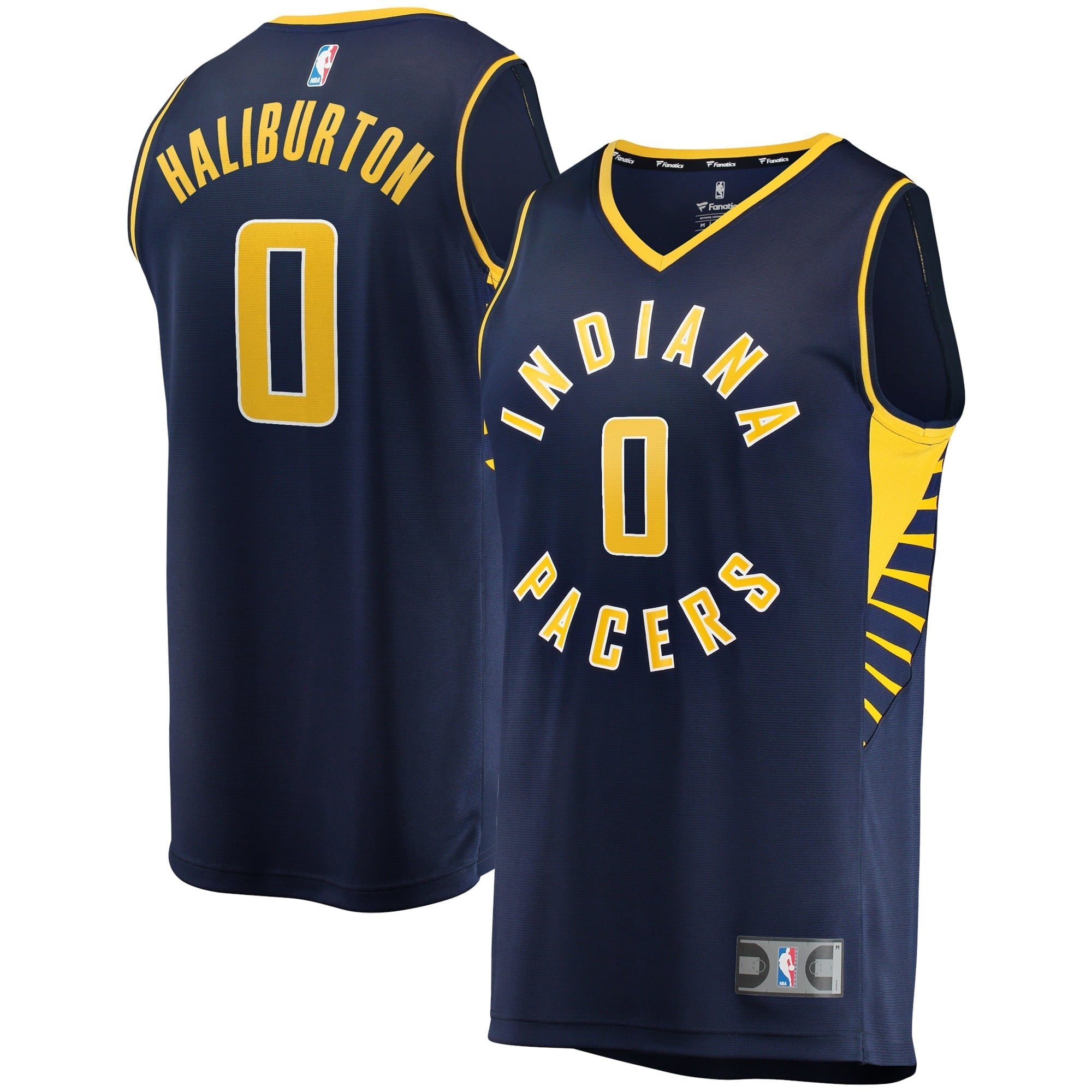 Men's Fanatics Branded Tyrese Haliburton Navy Indiana Pacers Fast Break Replica Jersey - Icon Edition
