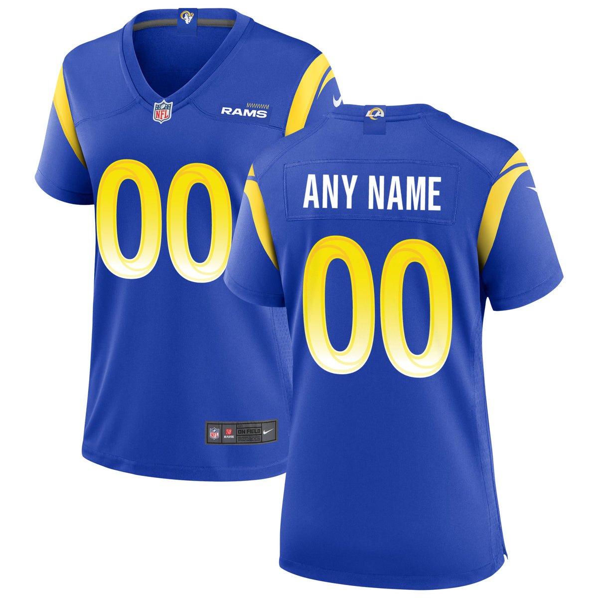 Nike Los Angeles Rams Women s Custom Game Jersey   Royal