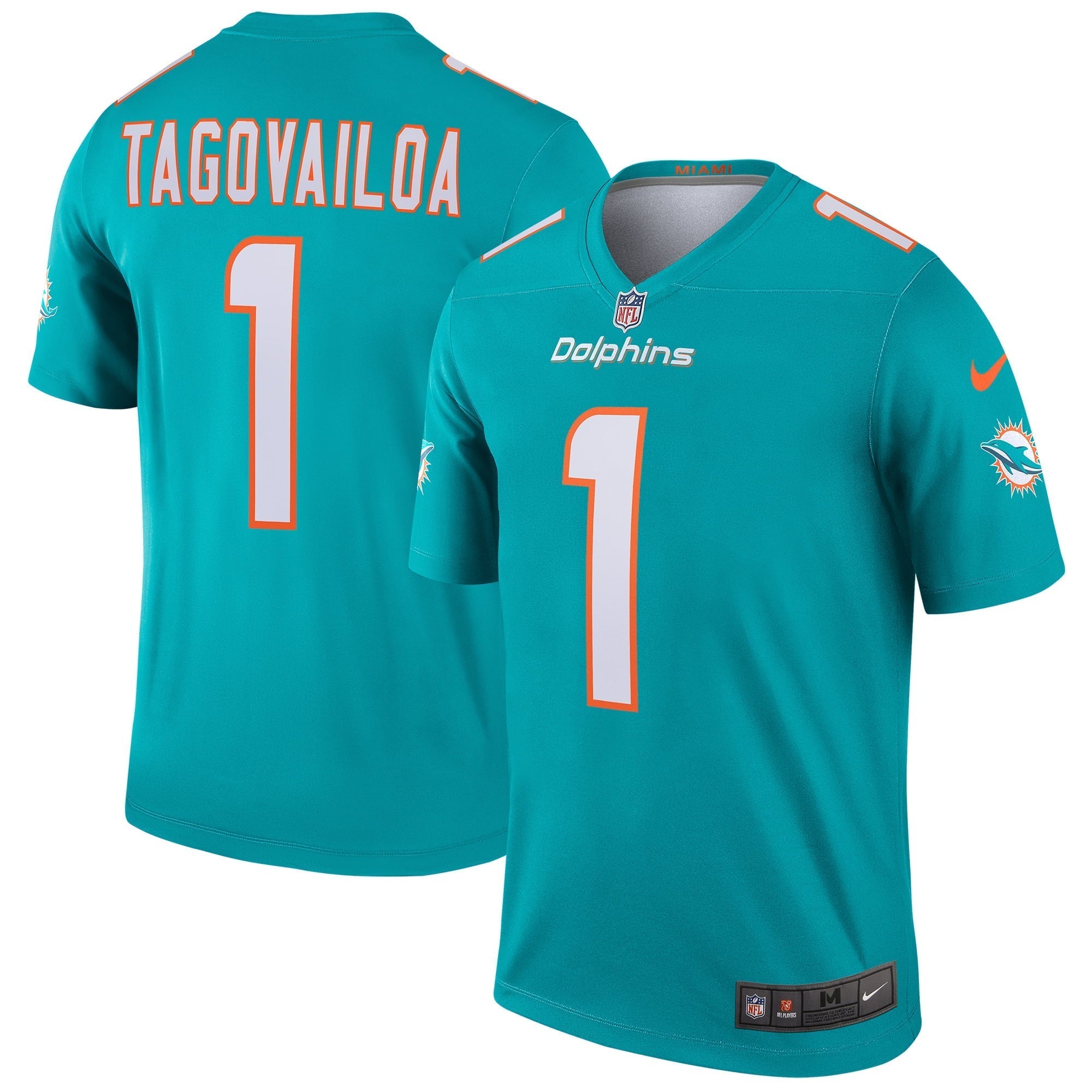 Men s Nike Tua Tagovailoa Aqua Miami Dolphins Legend Jersey